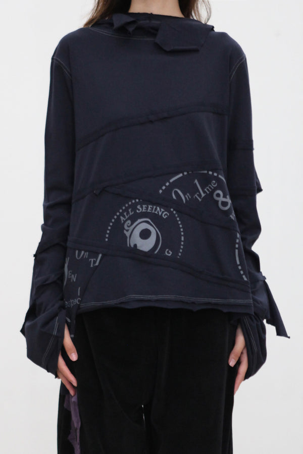 VeniceW 25 Autumn and Winter Hooded T-shirt VCW-T1-Night